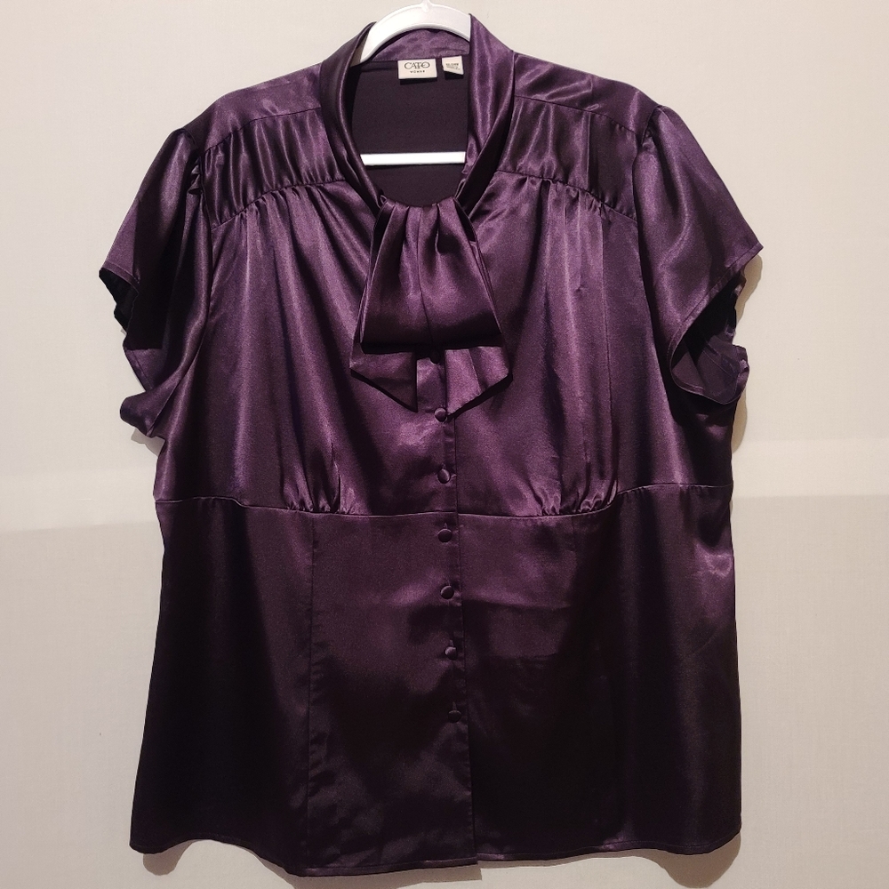 Cato Bow Tie Neck Blouse Size 22/24W